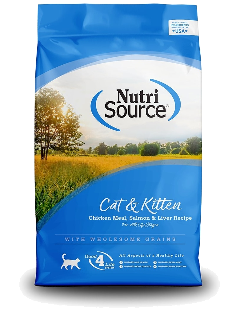 Nutrisource Cat & Kitten Chicken Meal, Salmon & Liver Recipe