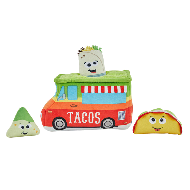 Outward Hound Hide A Taco Plush Dog Toy Puzzle, Multi