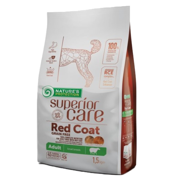 Natures Protection Superior Care Red Coat Lamb Adult Small Breed 1.5Kg