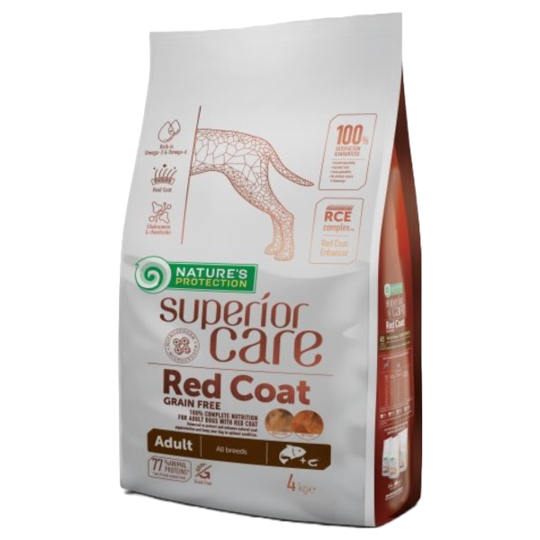 Natures Protection Superior Care Red Coat Salmon Adult All Breed 4Kg