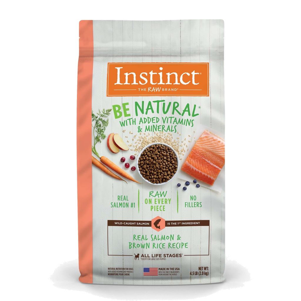 Instinct Dog Food Be Natural Real Salmon & Brown Rice Recipe