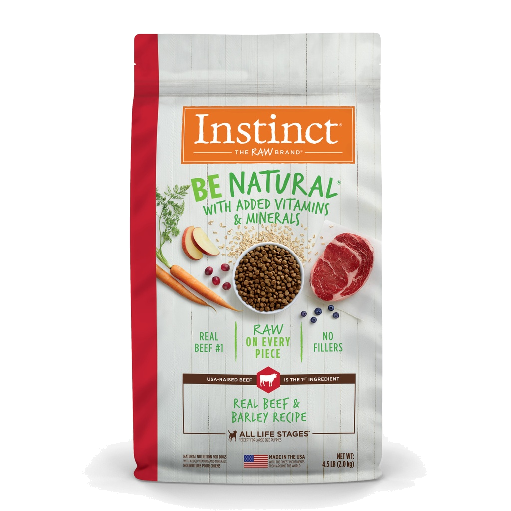 Instinct Dog Food Be Natural Real Beef & Barley Recipe