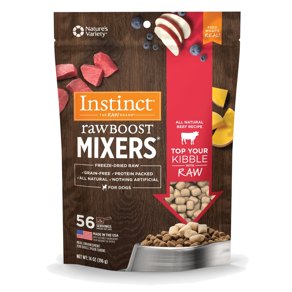 Instinct Dog Food Raw Boost Mixers All Natural Beef Recipe 170G