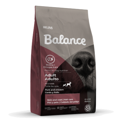 Balance Adulto Skin & Coat Todas las Razas Cerdo y Pollo