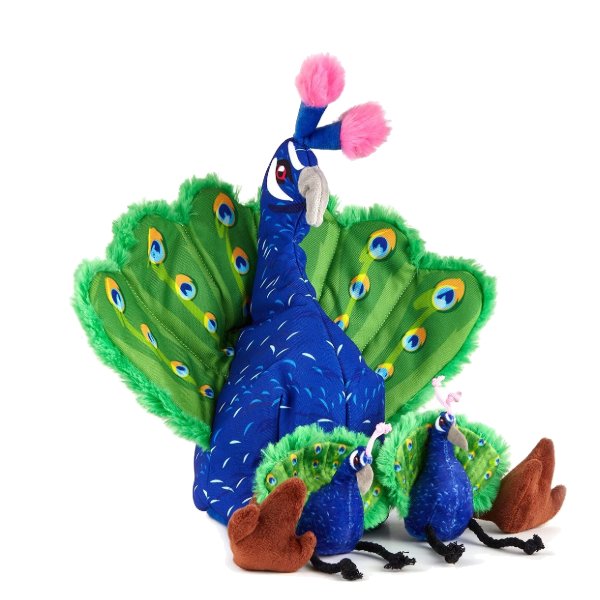 Dogline Pip Interactive Peacock Toy