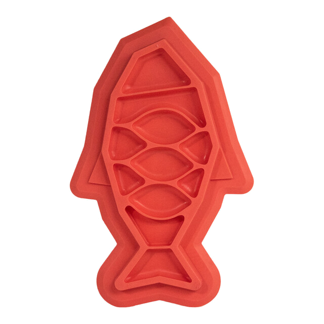 Outward Hound Fishie Fun Feed Mat Cat Slow Feeder, Pink
