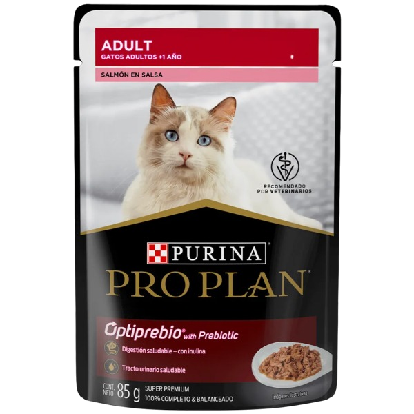 Pro Plan Cat Optiprebic With Prebiotic Salmon En Salsa 85Gr