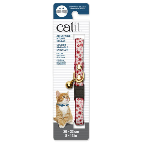 Catit Collar Gato Flores Blanco 20-33 Cm