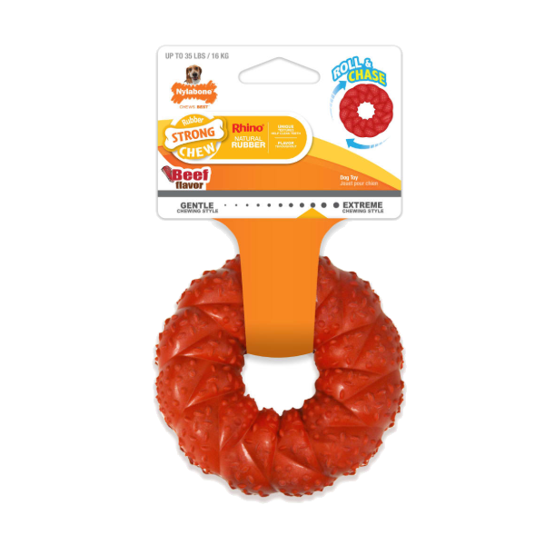 Nylabone - Rhino Rojo Dona Sabor Carne 16 Kg