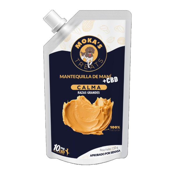 Moka's Mantequilla De Maní +CBD Razas Grandes 150g
