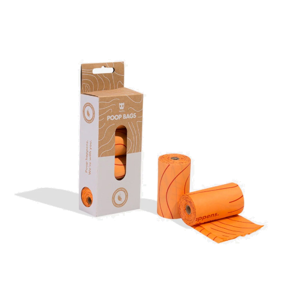 Zeedog Compostable Poop Bags Refill Box (W/4 Rolls)