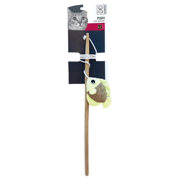 M-Pets Juguete Gato Fish Cat Wands- 35Cm