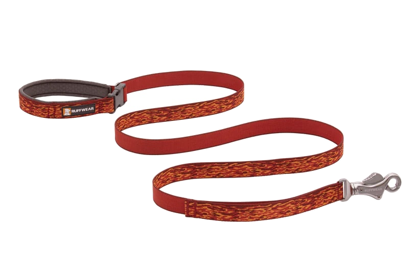 Ruffwear Flat Out Adjustable Dog Leash - Ember Distortion