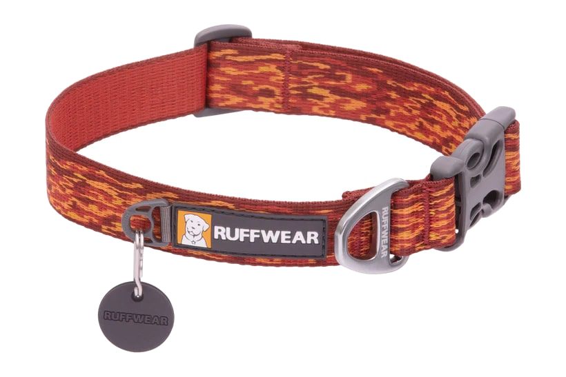Ruffwear Flat Out Dog Collar - Ember Distortion
