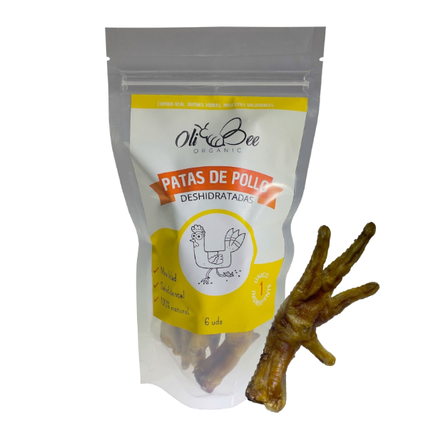 Oli Bee Patas De Pollo Deshidratadas 6 Unds