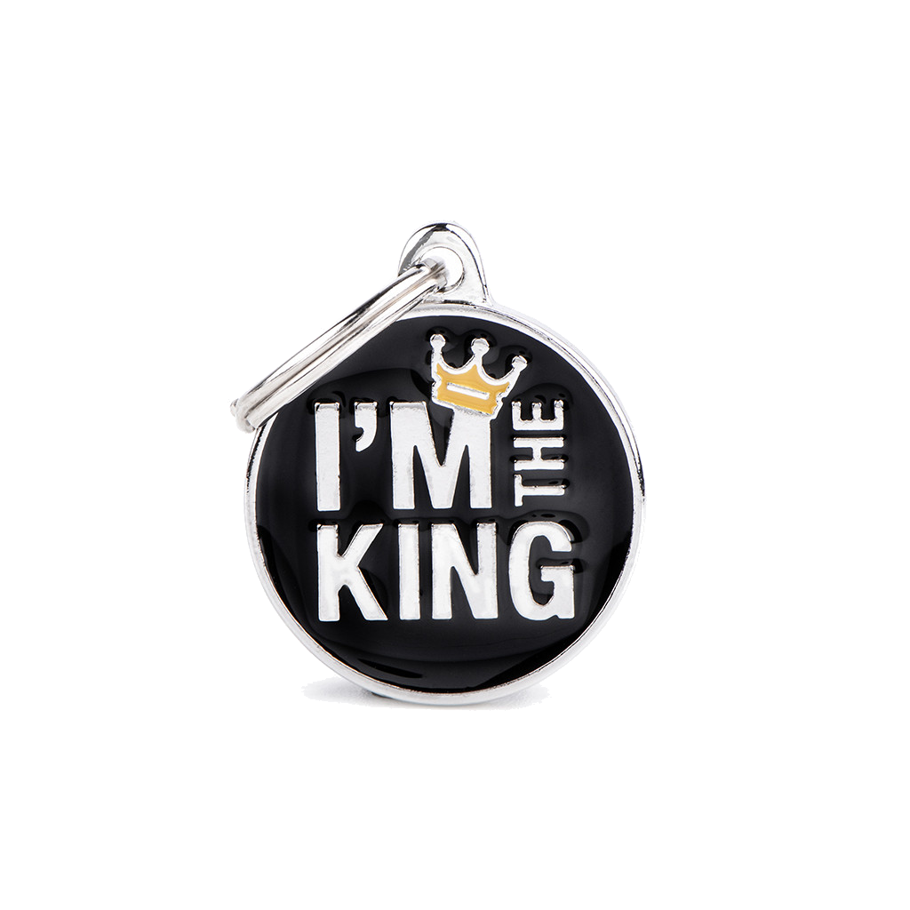 Myfamily Placa Círculo "I'M The King"
