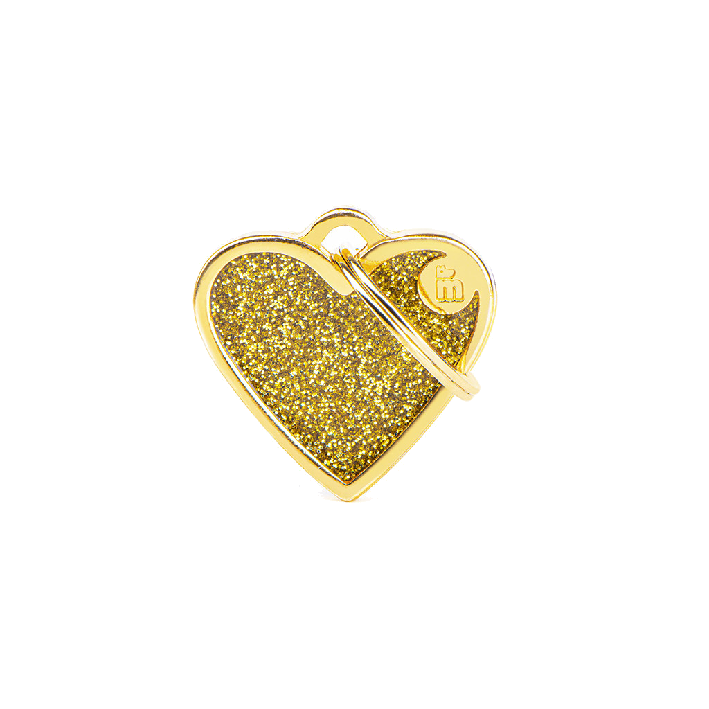 Myfamily Placa Shine Corazón Con Purpurina S V2