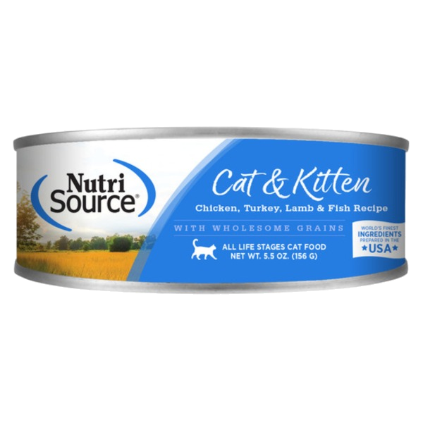 Nutrisource Chicken, Turkey, Lamb & Fish Formula Kitten Food 156g