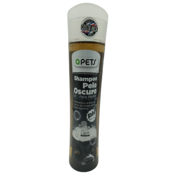 +Qpets Shampoo Pelo Oscuro 400ml