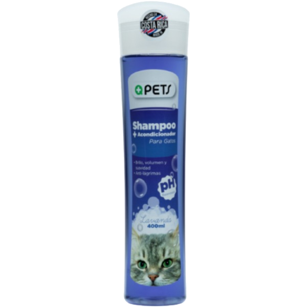 +Qpets Shampoo 2 en 1 Gatos 400ml