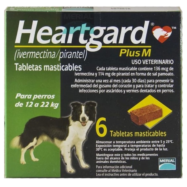 Heartgard Plus 12Kg a 22Kg - Verde