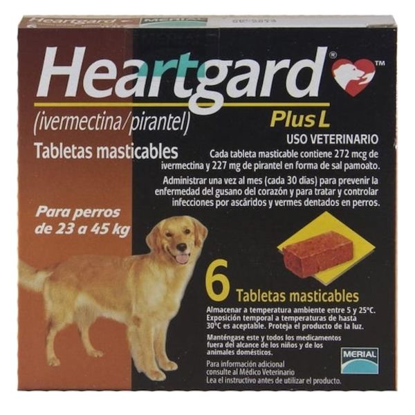 Heartgard Plus 23Kg a 45Kg - Café