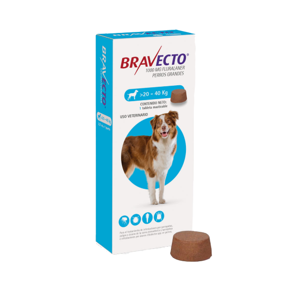 Bravecto 20kg a 40kg - Azul