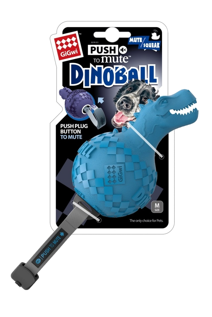 Gigwi Dinoball T-Rex Push To Mute