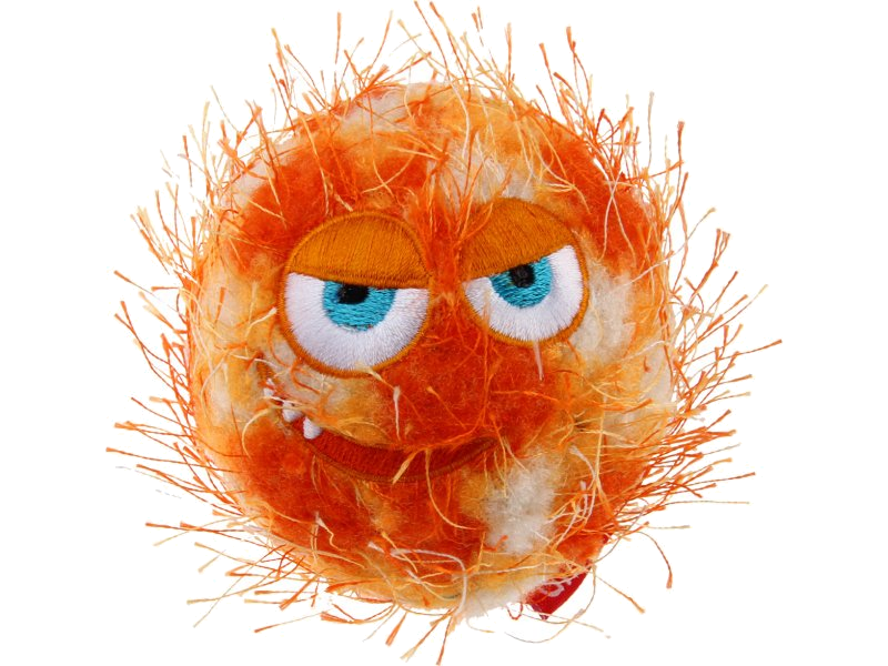 Gigwi Medium Crazy Ball Plush Friendz With Rubber Ball And Squeaker