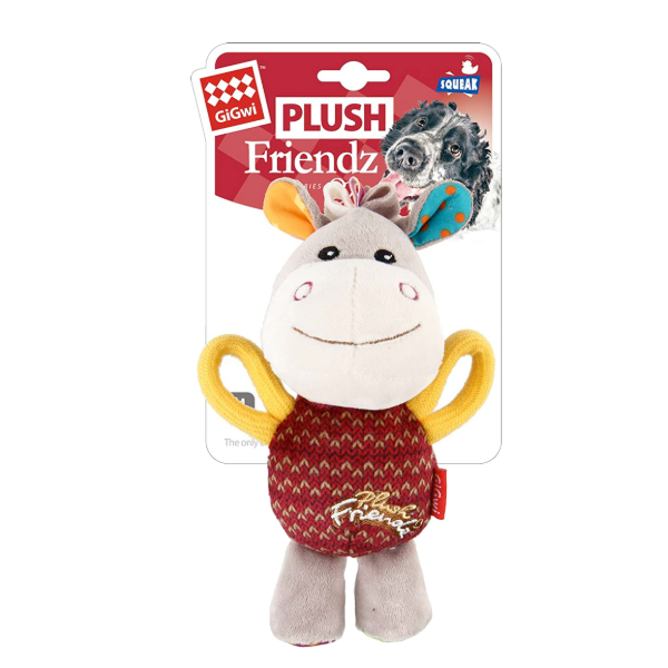 Gigwi Plush Friendz With Squeaker Donkey