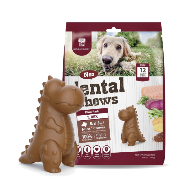 Natura Nourish Dental Chews T-Rex Carne 342gr