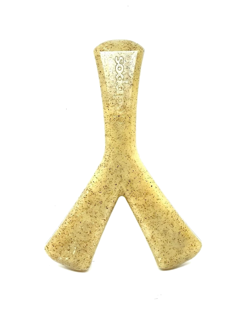 Sodapup Mod Wishbone Ultra Durable Nylon Dog Chew Toy For Aggressive Chewers - Brown
