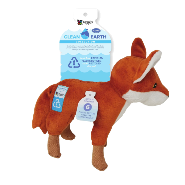 SpunkyPup -Clean Earth Plush Fox