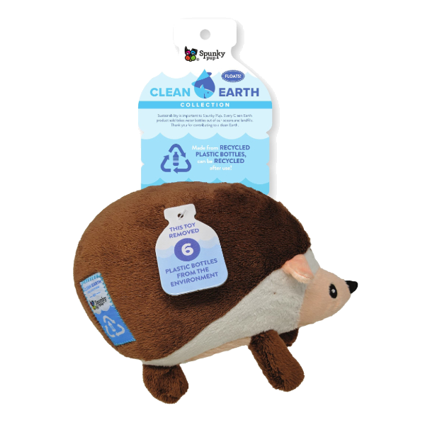 SpunkyPup -Clean Earth Plush Hedgehog
