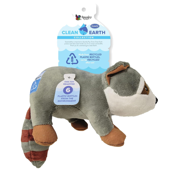 SpunkyPup -Clean Earth Plush Raccon