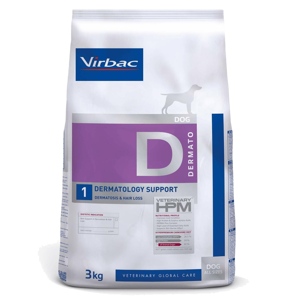 Virbac Veterinary Hpm Dermato - D1 Dermatology Support Dog