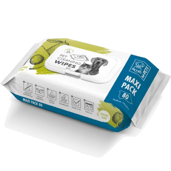 M-Pets Pet Cleaning Wipes Aguacate 80pc