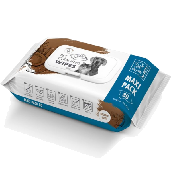 M-Pets Pet Cleaning Wipes Coco 80pc