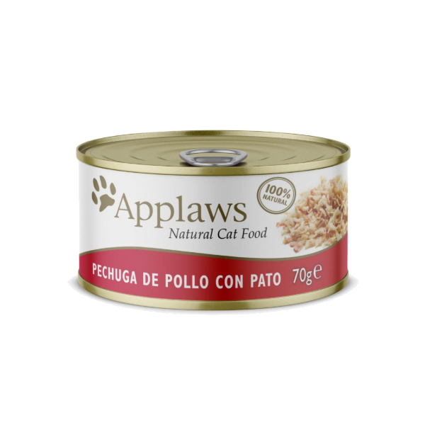 Applaws Natural Alimento Húmedo De Pollo Con Pato 70g