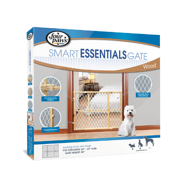 Four Paws Puerta 26-42 Wide Wood