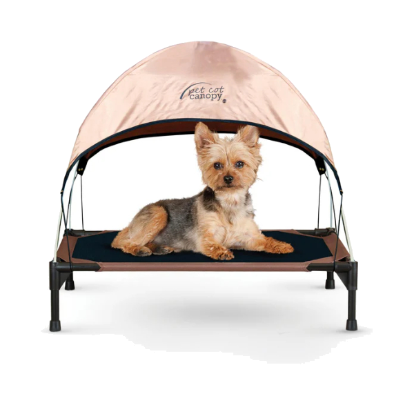K&H -PCC1722 Toldo para Cama para Mascota Beige Pequeño