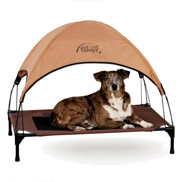 K&H -PCC3042 Toldo para Cama para Mascota Beige Grande
