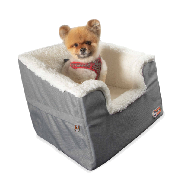 K&H -Asiento Rectangular Plegable para Mascotas Pequeño Gris