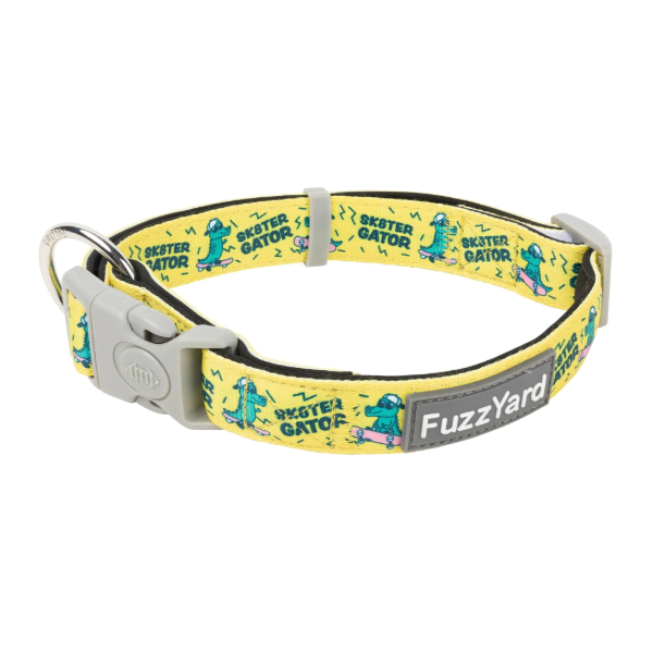 FuzzYard Dog Collar - Sk8ter Gator