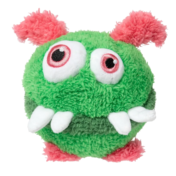 FuzzYard Peluche Dog Toy - Yardsters Peewee Green