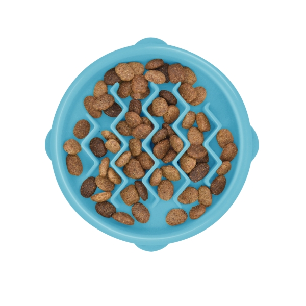Outward Hound Kitty Slow Feeder Blue Small