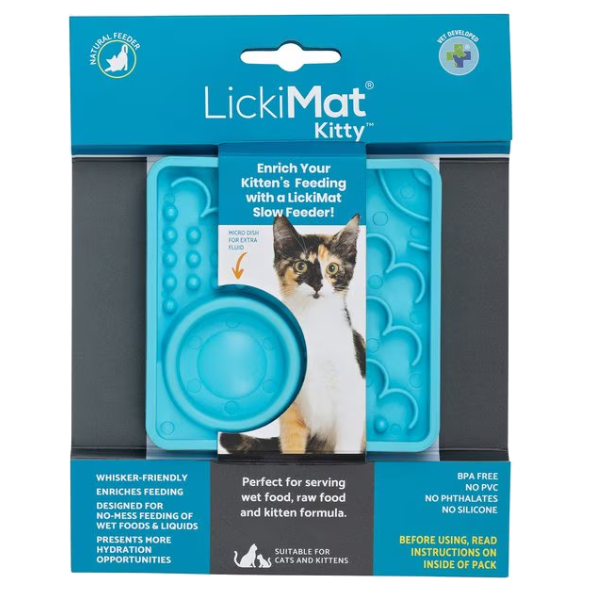 Lickimat Cat Kitty Turquoise