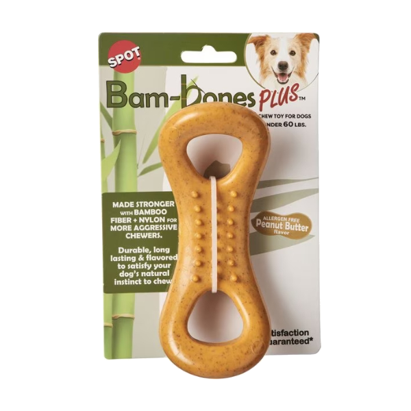 Juguete Bam-Bones Plus Figure 8 Bone 6.5" Mantequilla Maní