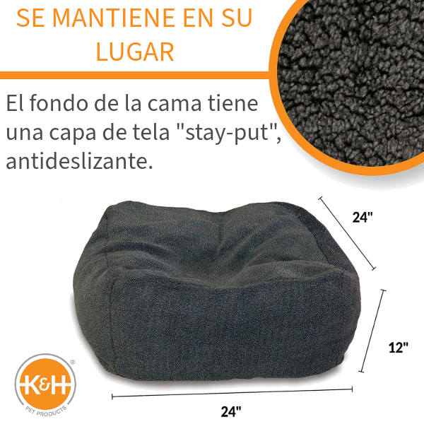 K&H Cuddle Cube Pet Bed Gry Sm
