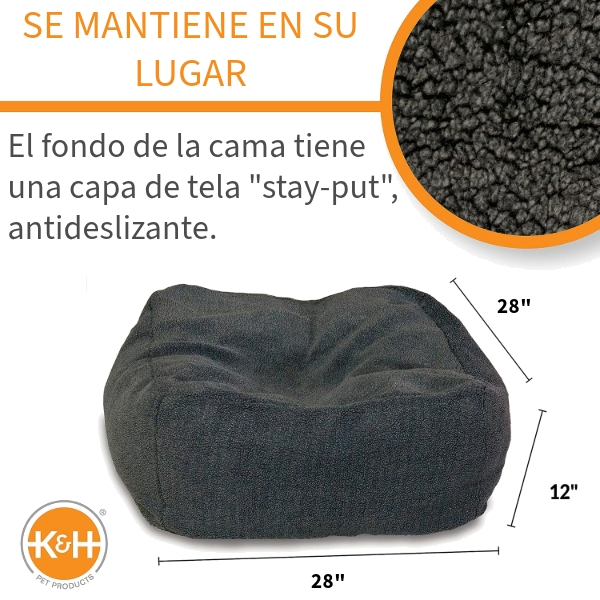 K&H Cuddle Cube Pet Bed Gry Md